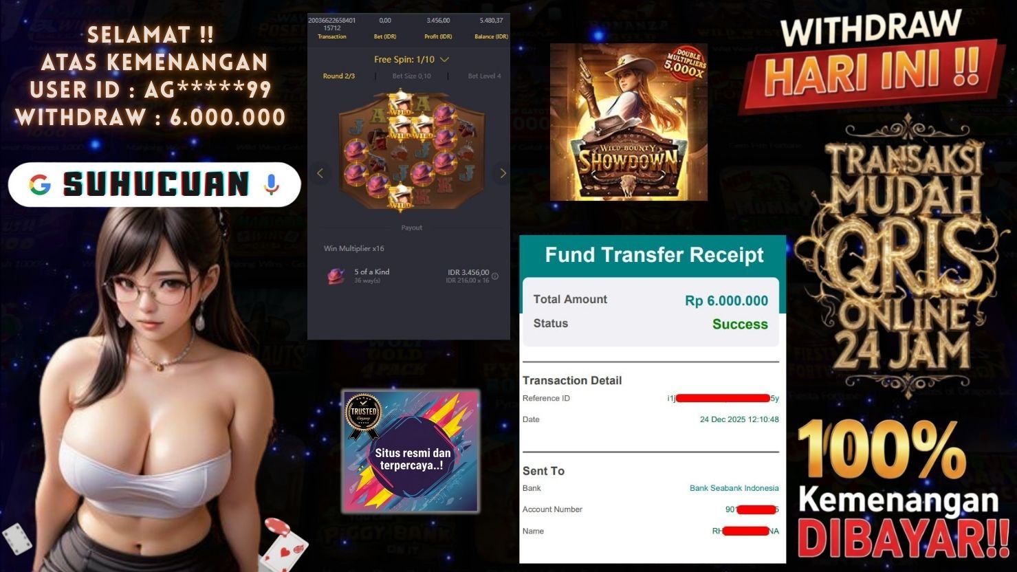 SUHUCUAN JACKPOT SLOT WILD BOUNTY SHOWDOWN